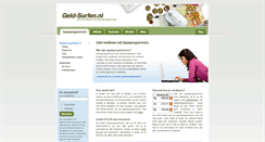 Desktop Screenshot of geld-surfen.nl
